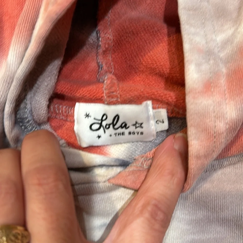 Lola & The Boys Tie-Dye Hooded Sweatshirt 2 Hoodie